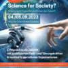 Partnerveranstaltung Science for Society? 2023 | gfo | 04. & 05. September 2023